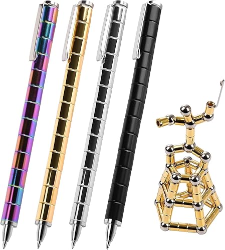 Miniatura 8 de HKDGYHON Bolígrafo de juguete, bolígrafo de metal magnético de descompresión, bolígrafo magnético de escritura multifunción, regalo para niños o