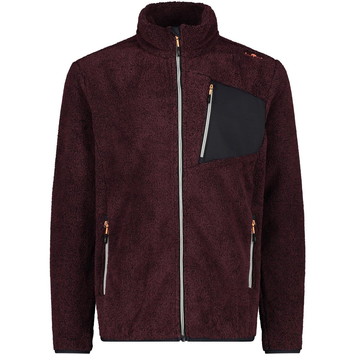 CMP - Man Jacket, Burgundy-Anthracite, 52