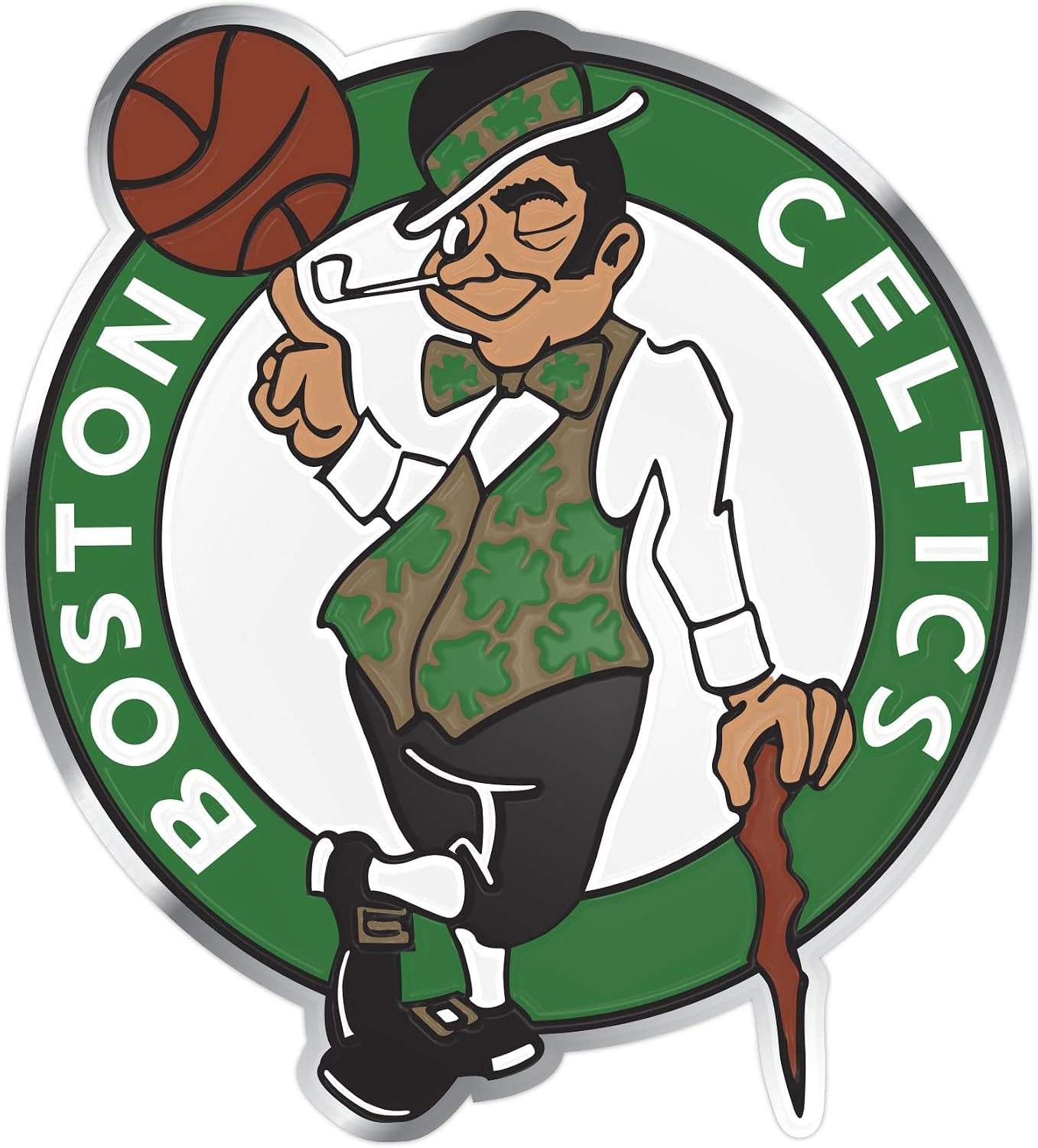 FANMATS NBA - Boston Celtics Heavy Duty Aluminum Color Emblem
