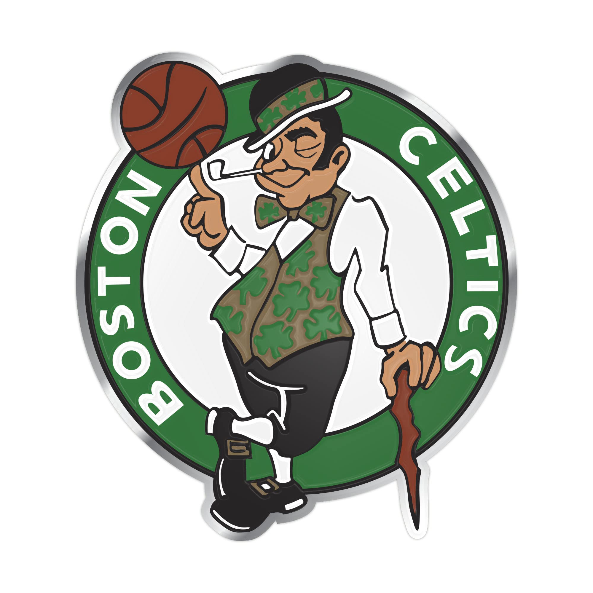 FANMATS NBA - Boston Celtics Heavy Duty Aluminum Color Emblem