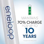 Panasonic KKJ17MCA4BA Advanced Individual Cell Battery Charger with Eneloop AA New 2100 Cycle Rechargeable Batteries, 4-Pack, White | Includes Charger and 4x Aa Eneloop 2000mah Nimh, Up to 2100 Cycles, Charges Aa and Aaa Individually