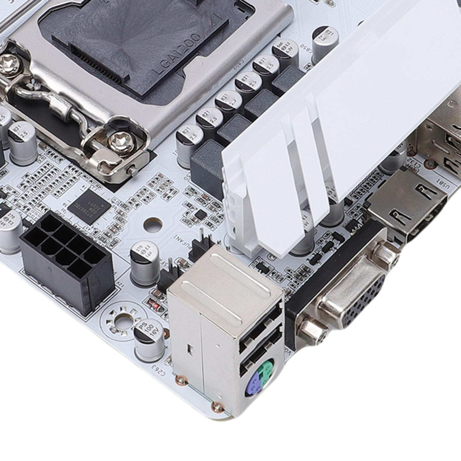 Placa Base para Computadora, Placa Base H510 ITX Soporte LGA 1200 Placa de Escritorio Mini ITX DDR4 de Doble Canal de 64 GB con Ranura M.2 NVMe y PCIe 3.0 X16