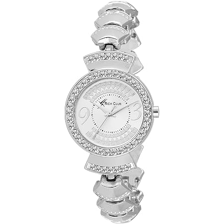 silver colour chain watch