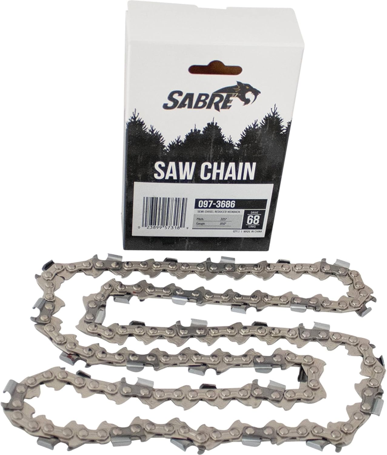 Stens 097-3686 .325" LP .050" Gauge 68 DL Chainsaw Chain Compatible with/Replacement for Oregon Ref. 20BP068G, 20BPX068G, Carlton K1C-BL-68E Chainsaws