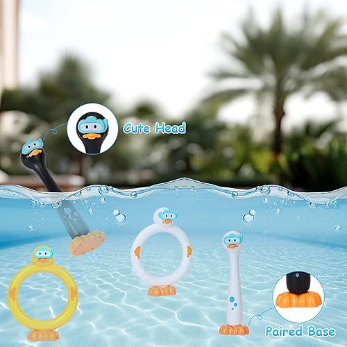 Miniatura 6 de Juguetes de buceo en la piscina, 3 piezas, palos de verano bajo el agua, juguetes de hundimiento de piscina para niños de 3 a 12 años, juego de