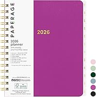 Vista 23 de PAPERAGE Agenda semanal y mensual 2026, 12 meses (enero de 2026 a diciembre de 2026), 5.6 x 8 pulgadas, agenda 2026 de tapa dura con hojas semanales