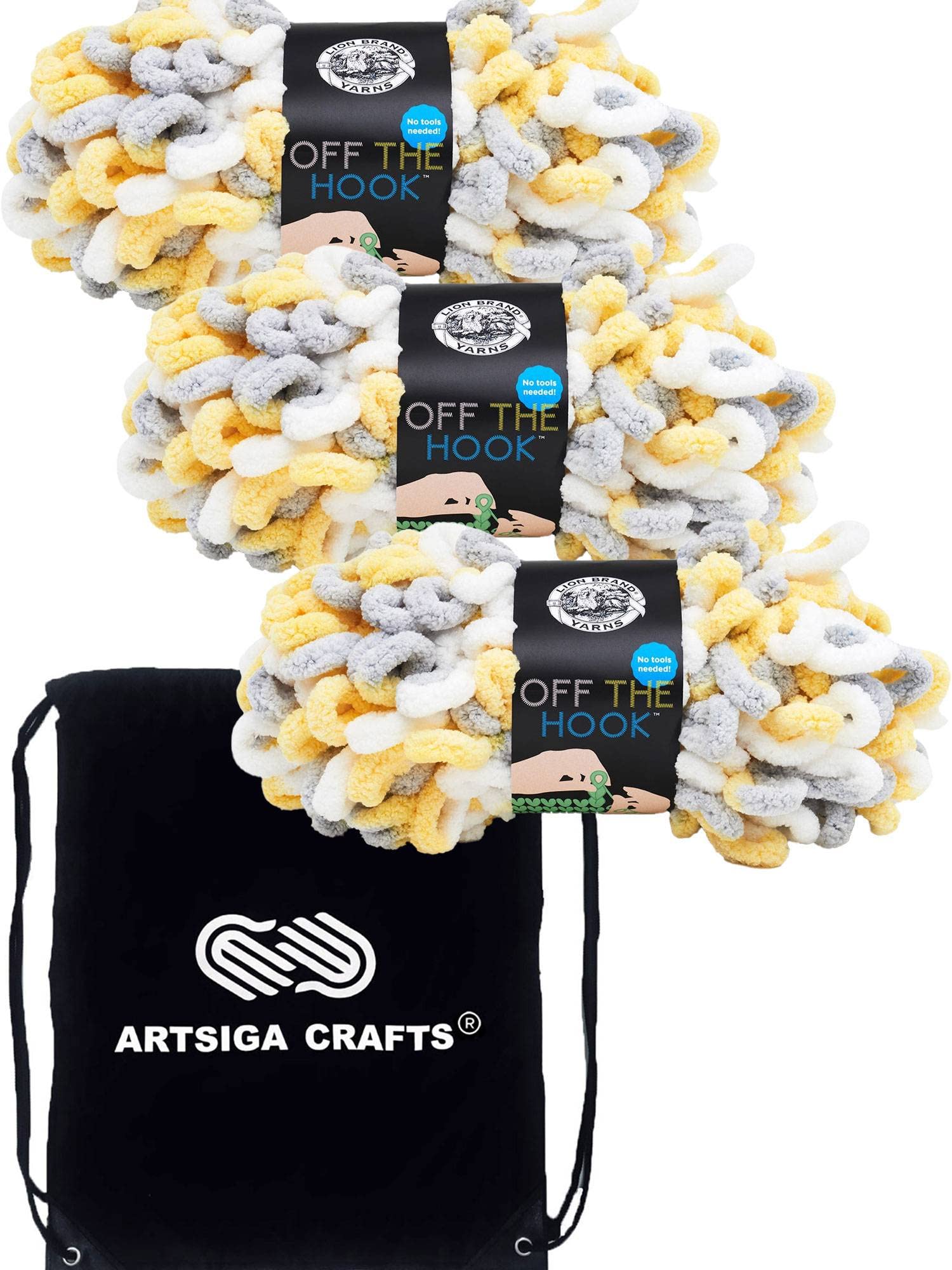 ライオンブランド ニット糸 オフザフック編み糸 516 バンドル Artsiga