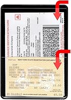 Vista 7 de StoreSMART® RFS20-R1 - Soporte para tarjeta de identificación y seguro de automóvil con parte trasera roja, paquete individual