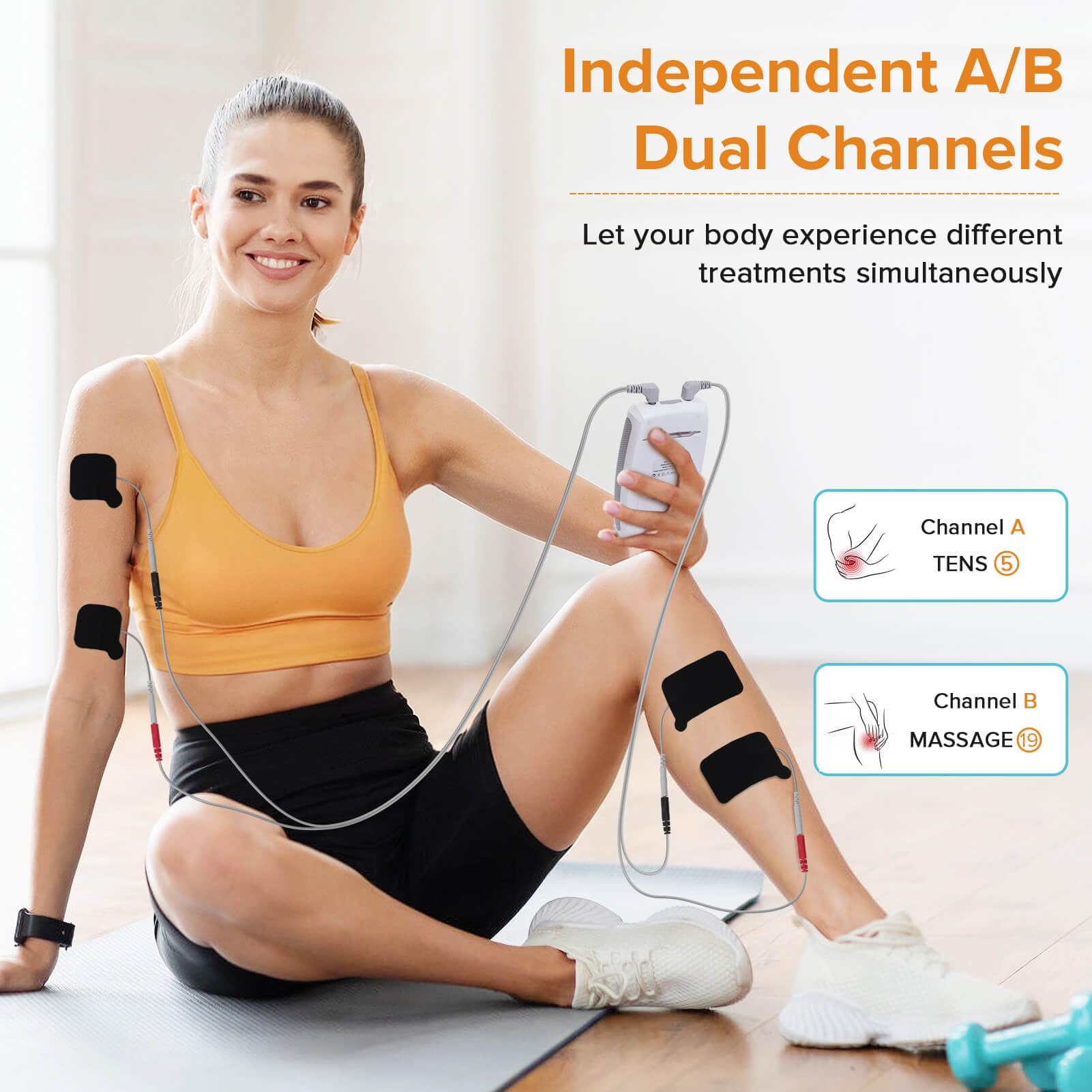 TENS Unit & EMS Pelvic Floor Muscle Exercise,36 Modes Rechargeable Dual Channel EMS Massager Machine with Pelvic Floor Muscle Electrode Probe and Travel Case — Amazon image 3