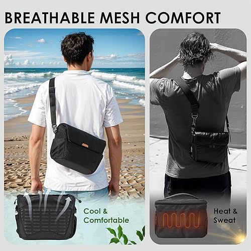 Miniatura 10 de TARION Bolso bandolera para cámara pequeña bolsa de hombro compacta para cámara con material impermeable y resistente al polvo, bolsa cruzada DSLR