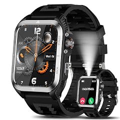 Smart Watches for Men Women with Bluetooth Call -1 83 HD Rugged Military Smartwatch IP68 Fitness Tracker Tracker
