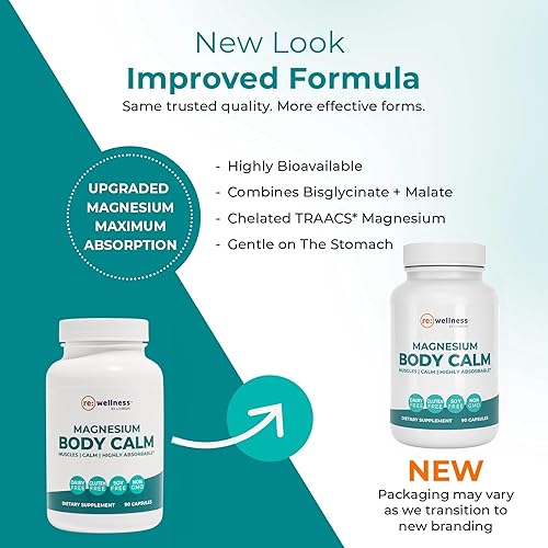 Miniatura 3 de Reignite Wellness by JJ Virgin | Calma corporal de magnesio | Suplemento de magnesio quelatado para la producción de energía, sensación de calma y