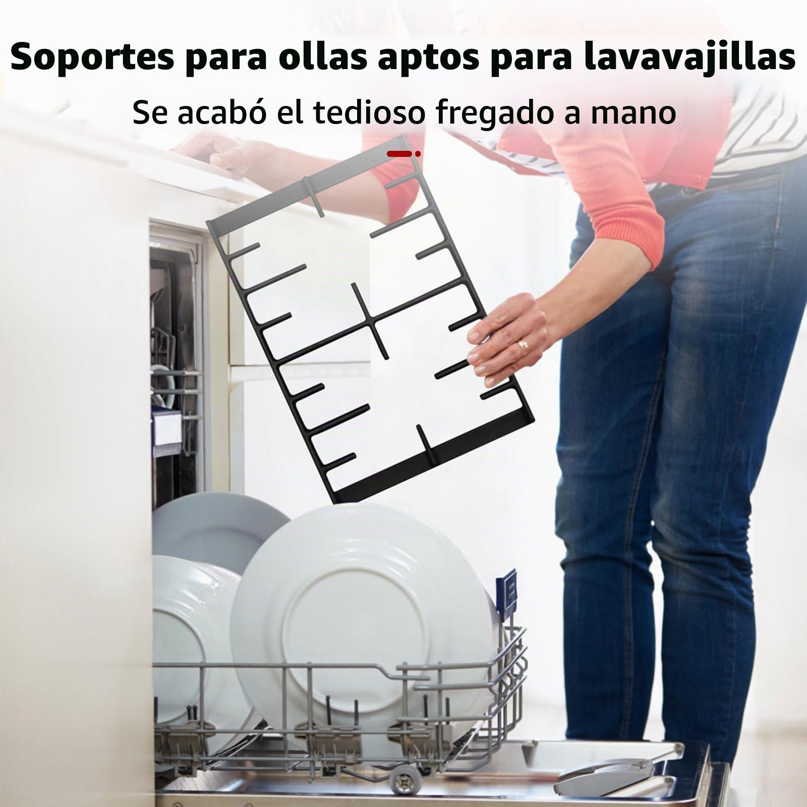 GASLAND GH2302BG1FC Placa de Cocina de Gas Butano, Encimera de Cristal Con 2 Fogones y Quemador Wok, Empotrable, Negra de 30 cm, 5,2 KW