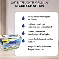 Vista 3 de UHU Deumidificatore originale, combatte l'umidità e la muffa in ambienti domestici, 35.27 oz