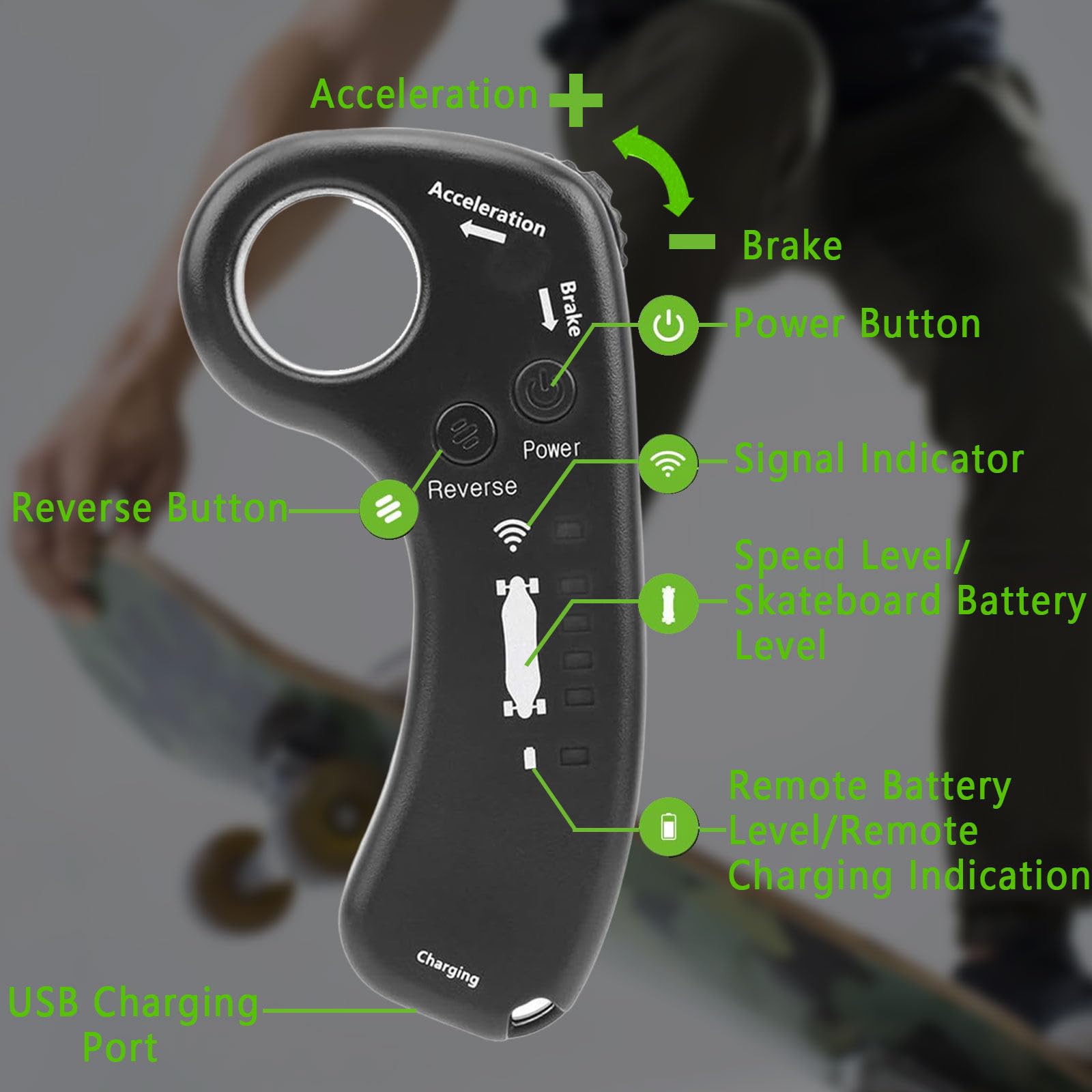 Skateboard électrique avec télécommande, Longboard, Moteur hub Simple/Dual, Vitesse maximale 22-40 km/h, Longboard électrique pour débutants et Adolescents Single-Drive-20km
