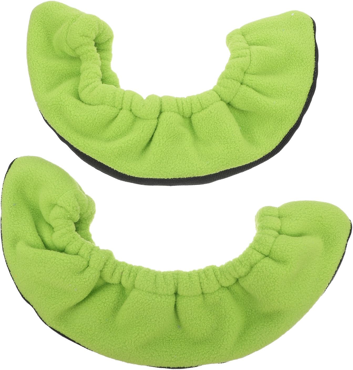 2pcs Fleece Ice Skate Blade Guards for Adult Figure Skates and Hockey with Adjustable Elastic Band Easy to Wear and Remove Minimizes Exposure for Figure Skating Training