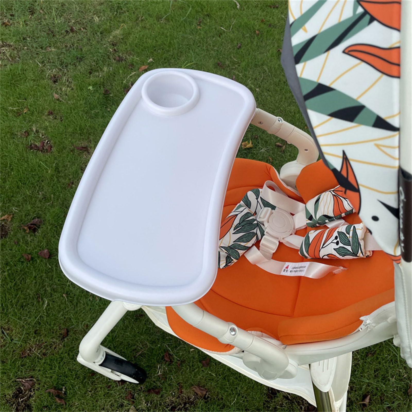 Assiette Table Dîner Poussette Bébé 2 en 1 pour L'attachement Universel Receveur Plateau Collation Porte-gobelet Poussette Nourrisson d'enfant en Bas Âge