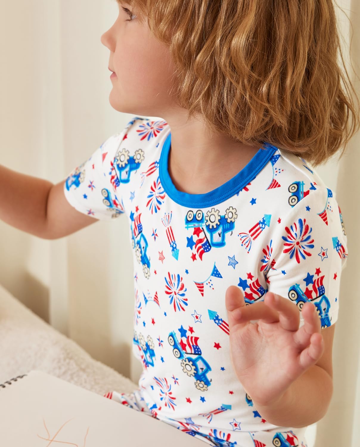 babee Reshinee Bamboo Viscose Toddler Animal Pajamas Boys Girls Kids Cool Short Summer 12M-8Y Snug fit Pjs Set 2pcs