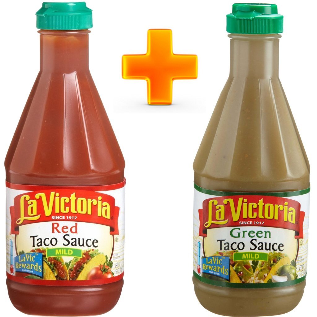 La Victoria Green & Red Mild Taco Sauce Squeeze Bottle