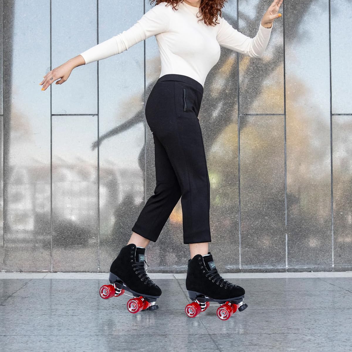 Sure Grip Boardwalk Unisex Outdoor Roller Skate Suede Material