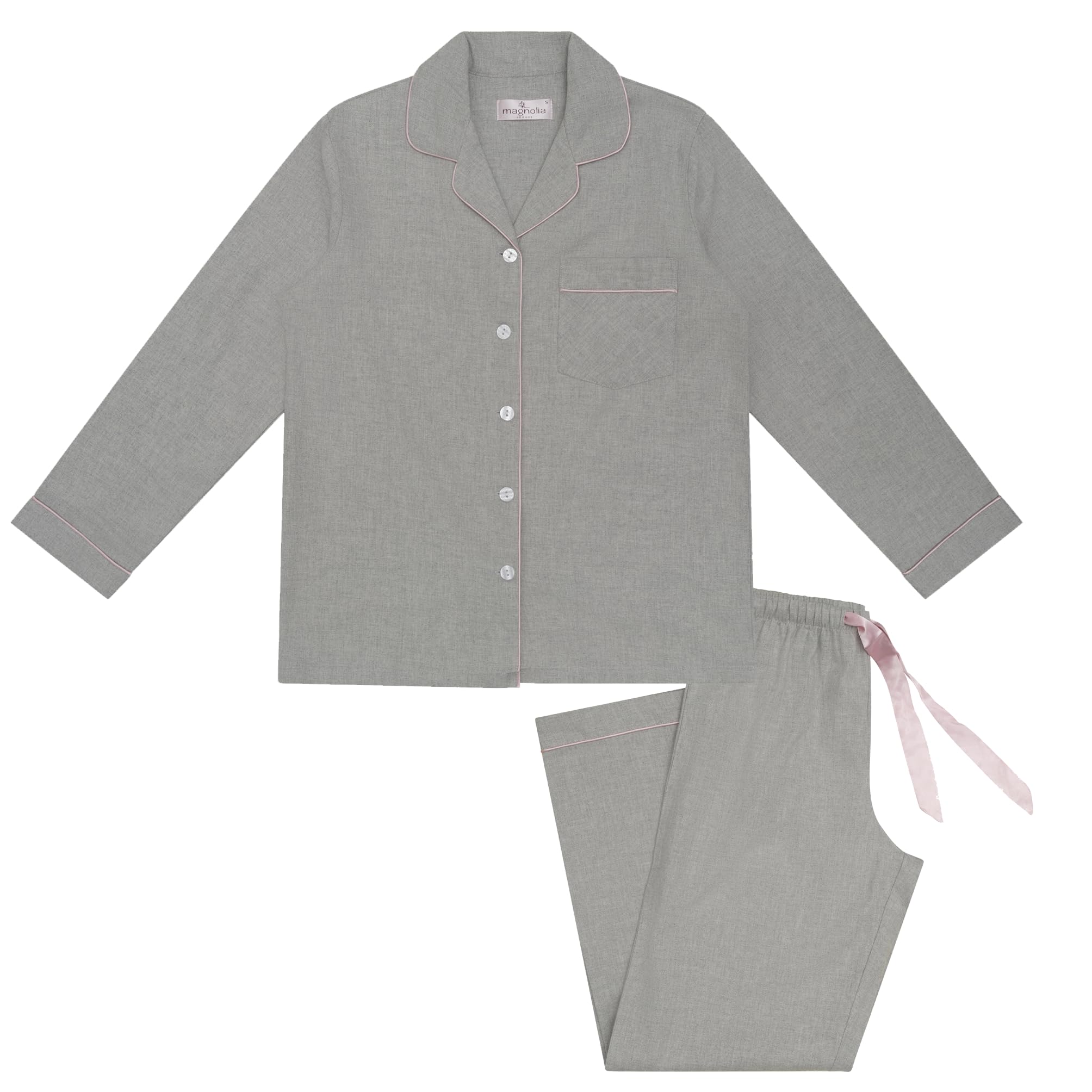 Pijama largo para mujer, 100% franela de algodón, pijama extra suave para mujer, cálido y grueso, ropa de dormir de invierno de alta calidad y ropa de salón