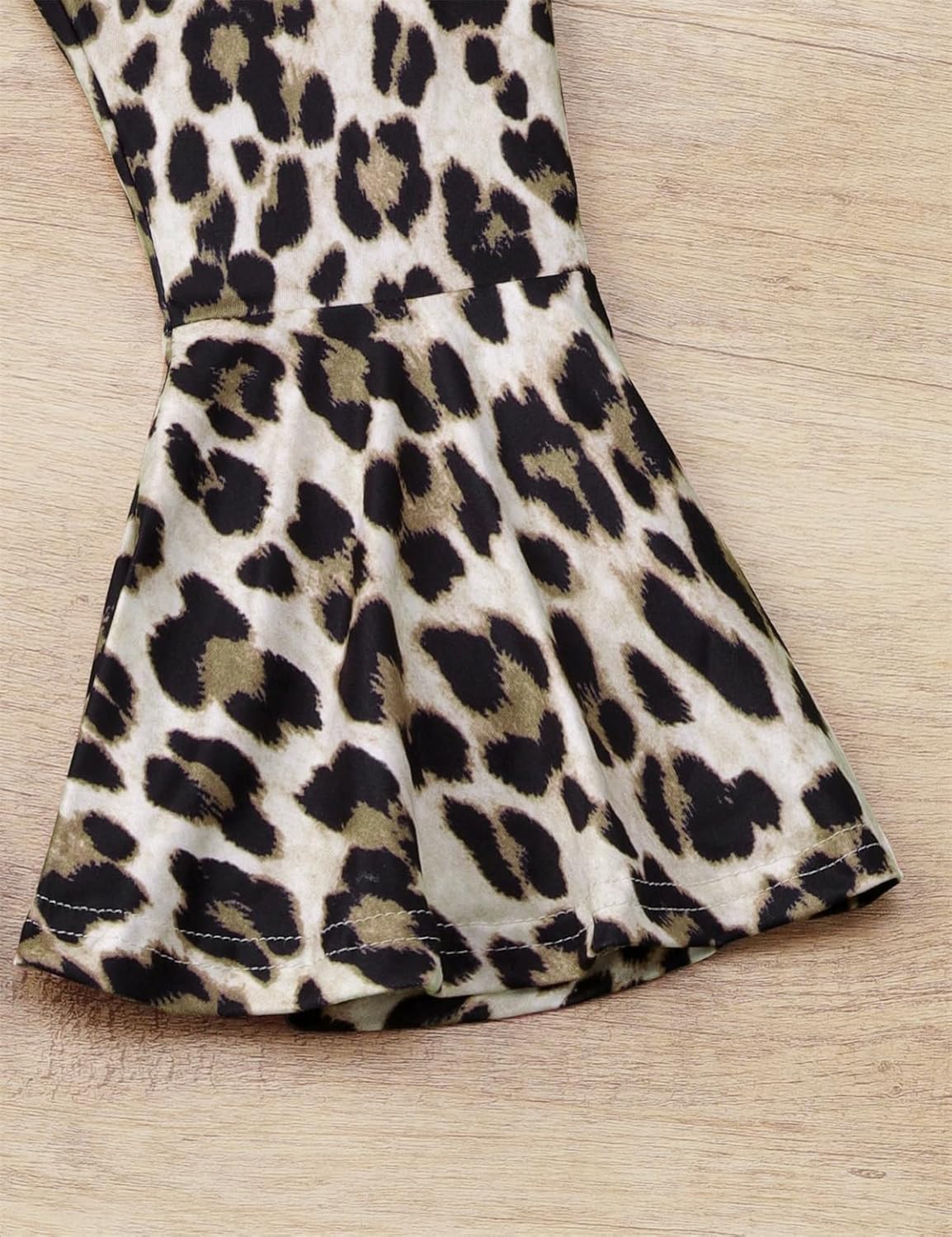 Toddler Girl Clothes Long Sleeve Cartoon & Letter Graphic Top + Fruit Stationery Print Flared Leg Pants 6-7 Years Black image 7 of 7 B0D669XPVW