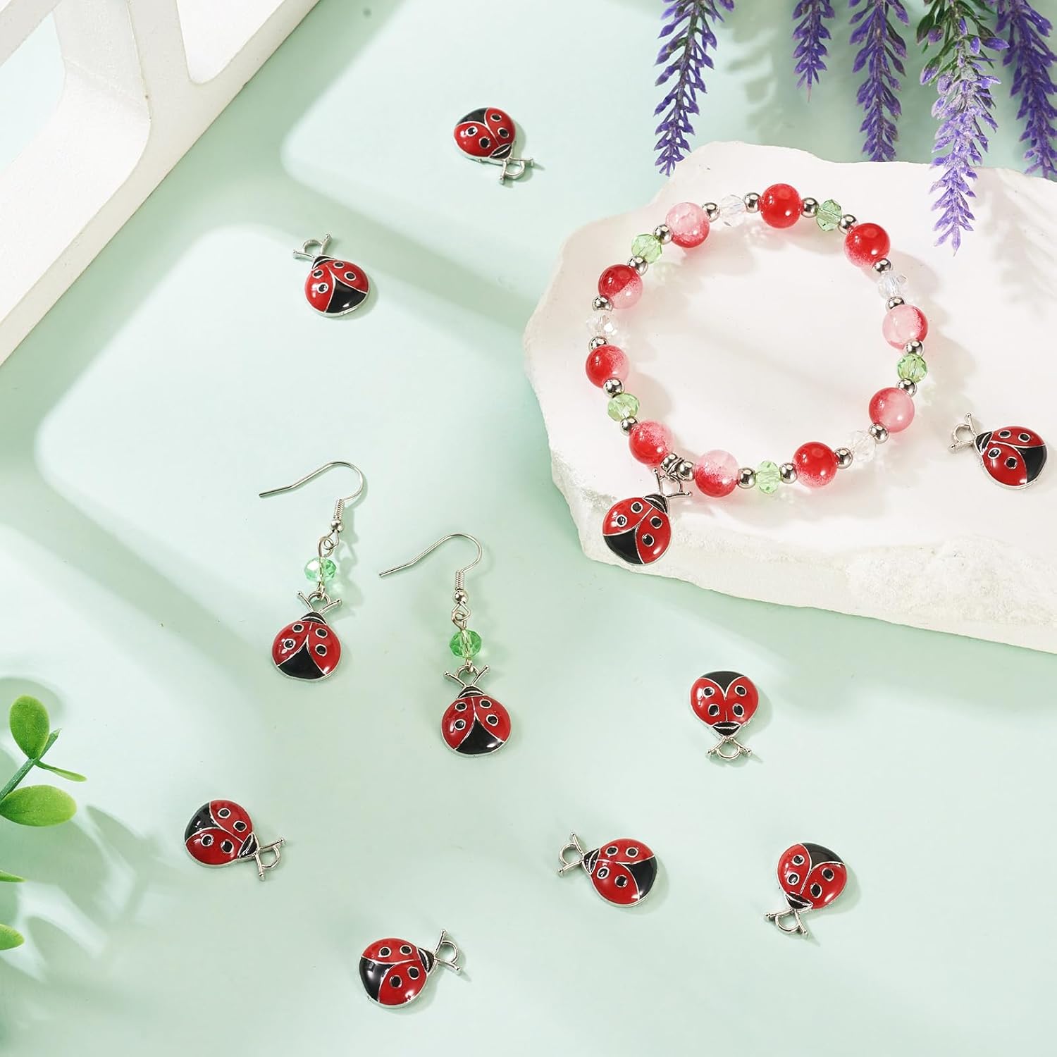 Craftdady Enamel Dangle Charms Pendant Food Animal Flower Cute Charms Colorful Metal Fruit Pendants Hang Ornament for Craft Bracelet Necklace Earring Key Chains Jewelry Making - Image 2