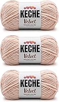 Vista 45 de Keche Hilo de terciopelo para ganchillo, manta de felpilla suave, voluminosa, hilo amigurumi, 3.53 oz (132 yardas), color menta