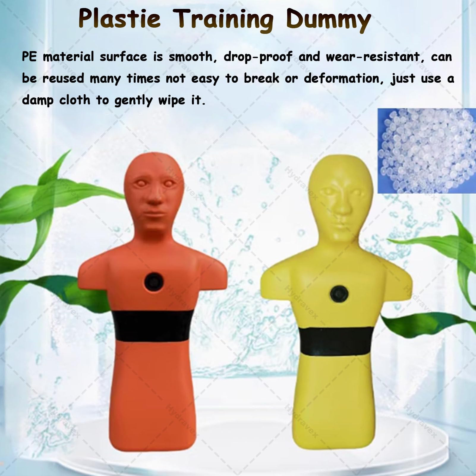 Chupete de rescate acuático para prevención de ahogamientos y entrenamiento de incendios, modelo de simulación con drenaje rápido, ideal para adolescentes y adultos