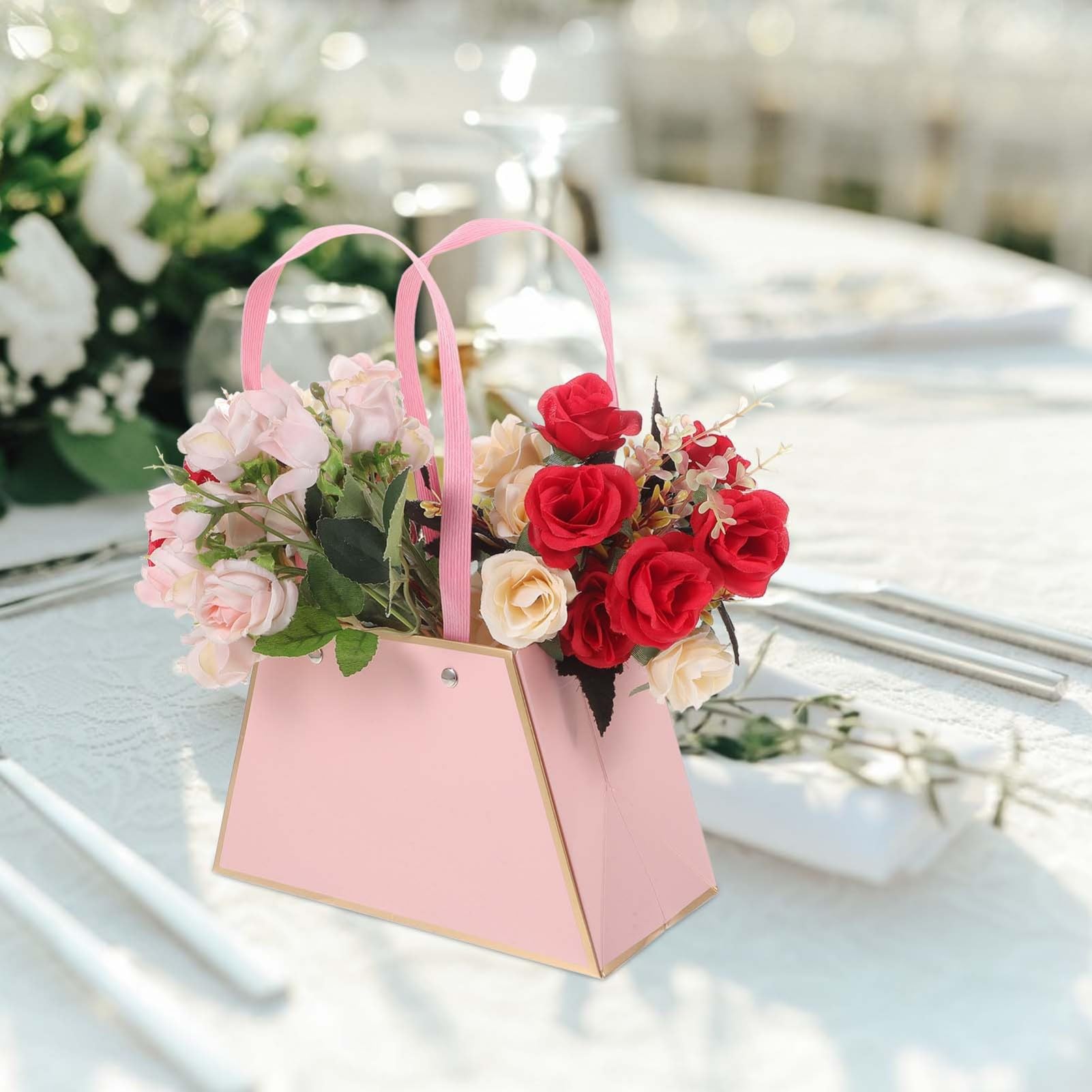 Healeved 16stücke Blumenstrauß-taschen Papier Mit Handliche Verpackung Für Floristen Und Für Hochzeiten Und Feiern Kreative Präsentation Und Aufbewahrung