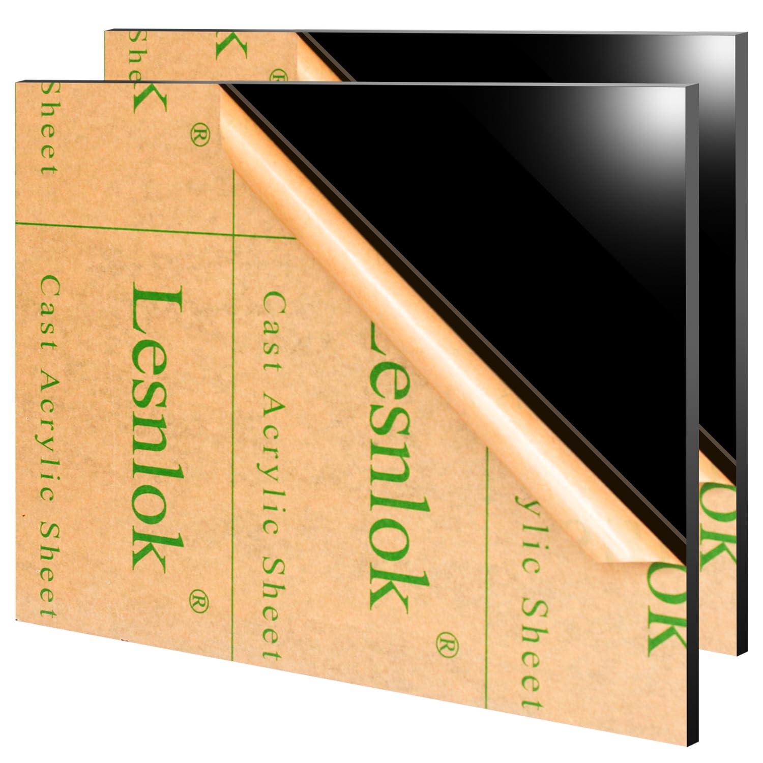 Black Matte Acrylic Sheets - 8x12 Inch -9