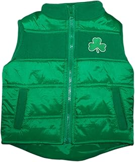Creative Knitwear Irish Baby Shamrock Puffy Vest