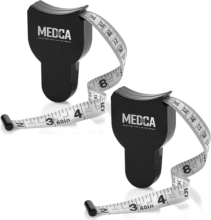 Body Tape Measure (2 Pack) Measuring Tapes for Body and Fat Weight