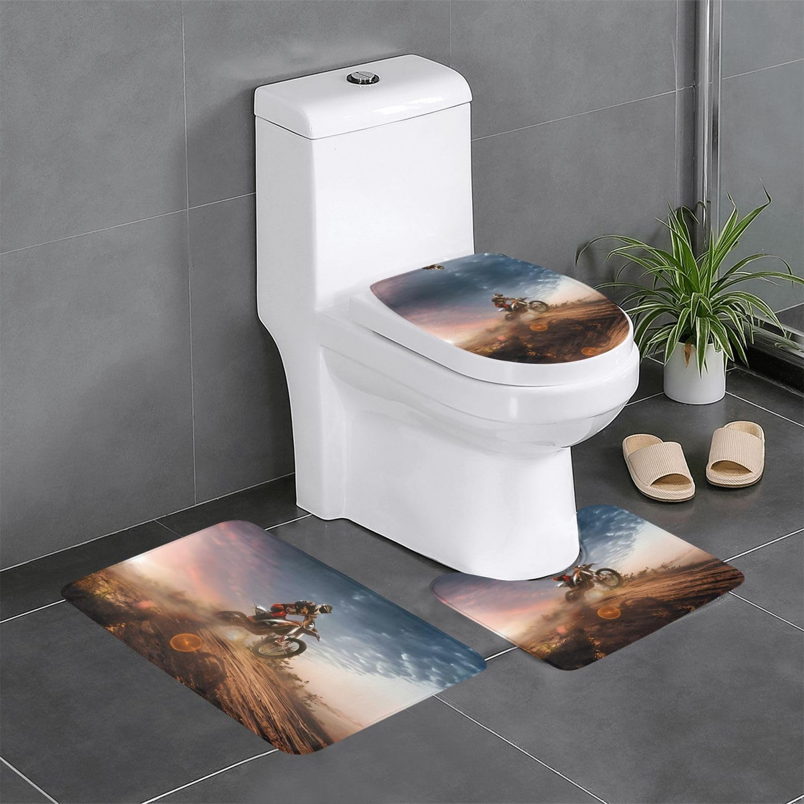 Tapis de bain absorbants motocross transformez l'ambiance du spa