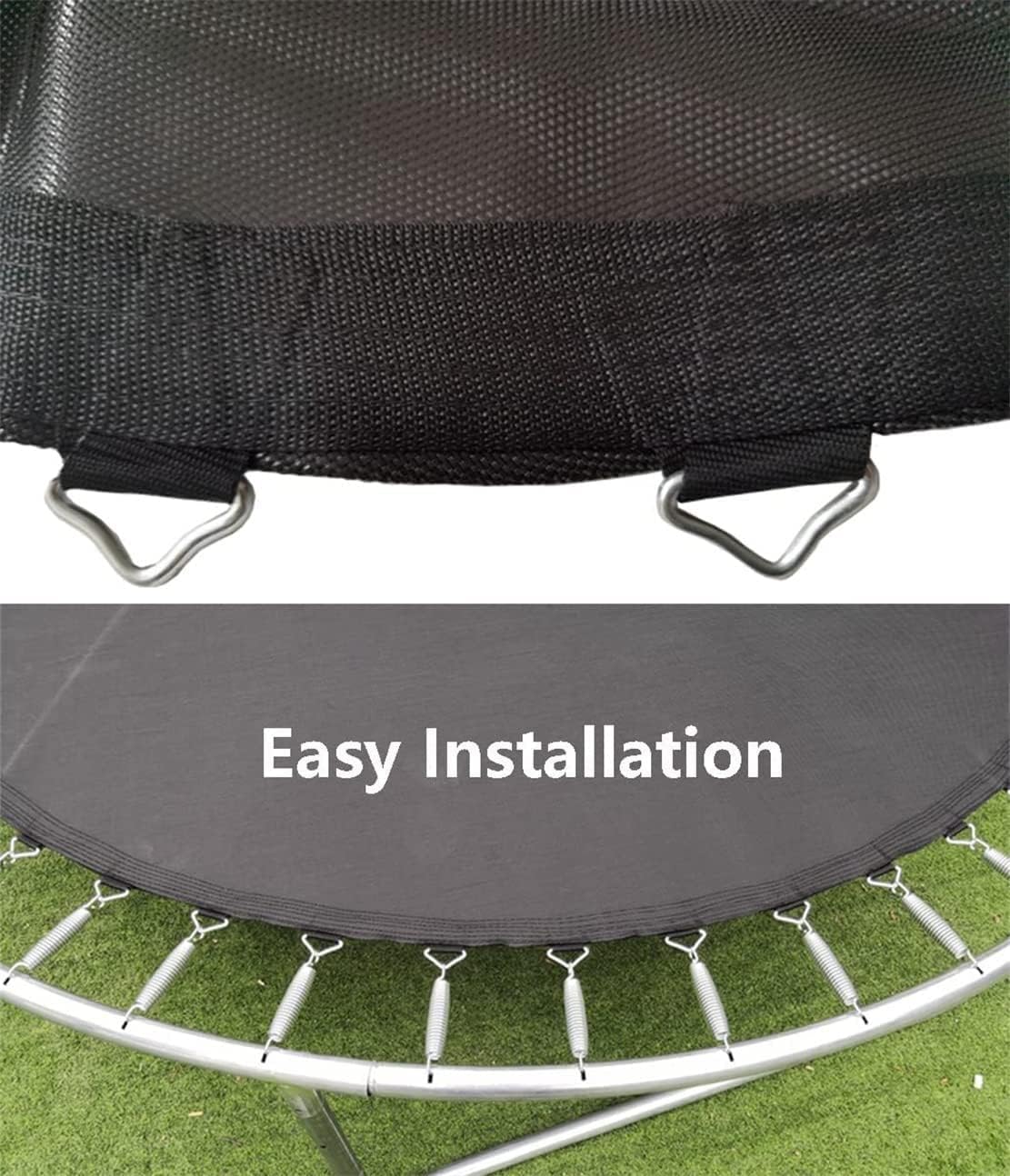 LXUKYG Round Trampoline Replacement Mat Collapsible Bounce Jumping Mat with V-Rings 6ft-16ft for Round Trampoline Accessories