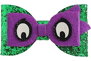 Sparkling Sequin Turtle Hair Bows: Embellish Your Halloween Costume