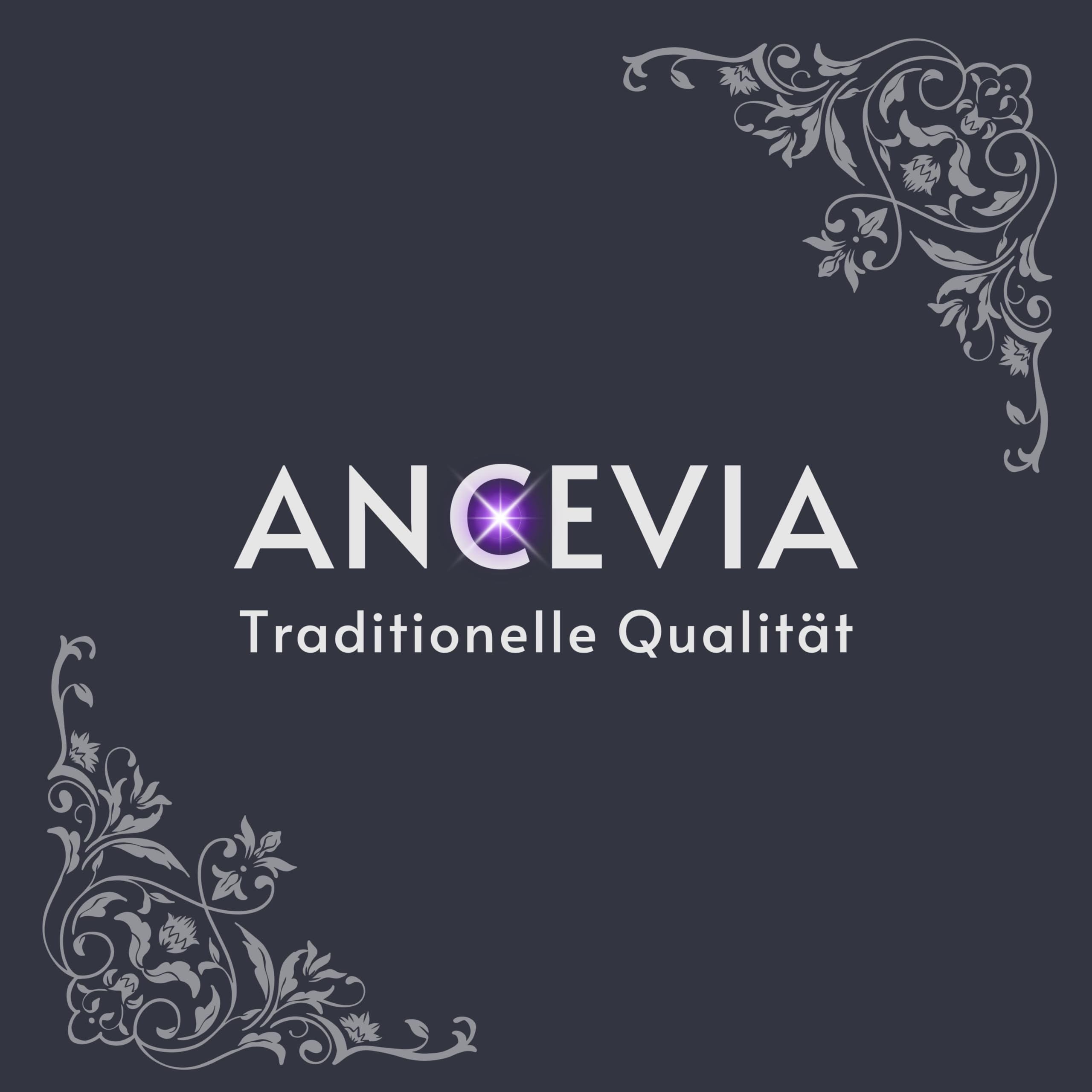 ANCEVIA edles Violettglas mit individueller GRAVUR Vorratsglas 1000 ml – 6er Set luftdichte Vorratsdose mit Deckel | Miron Glasbehälter mit Deckel für z.B. Reis, Müsli, Nüsse, Tee & Kräuter