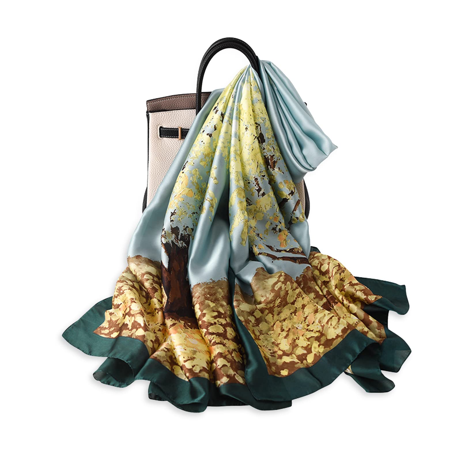 Sciarpa Donna Fiore Stampato - Scialle Lungo Morbido, 180x100cm - Foto 2