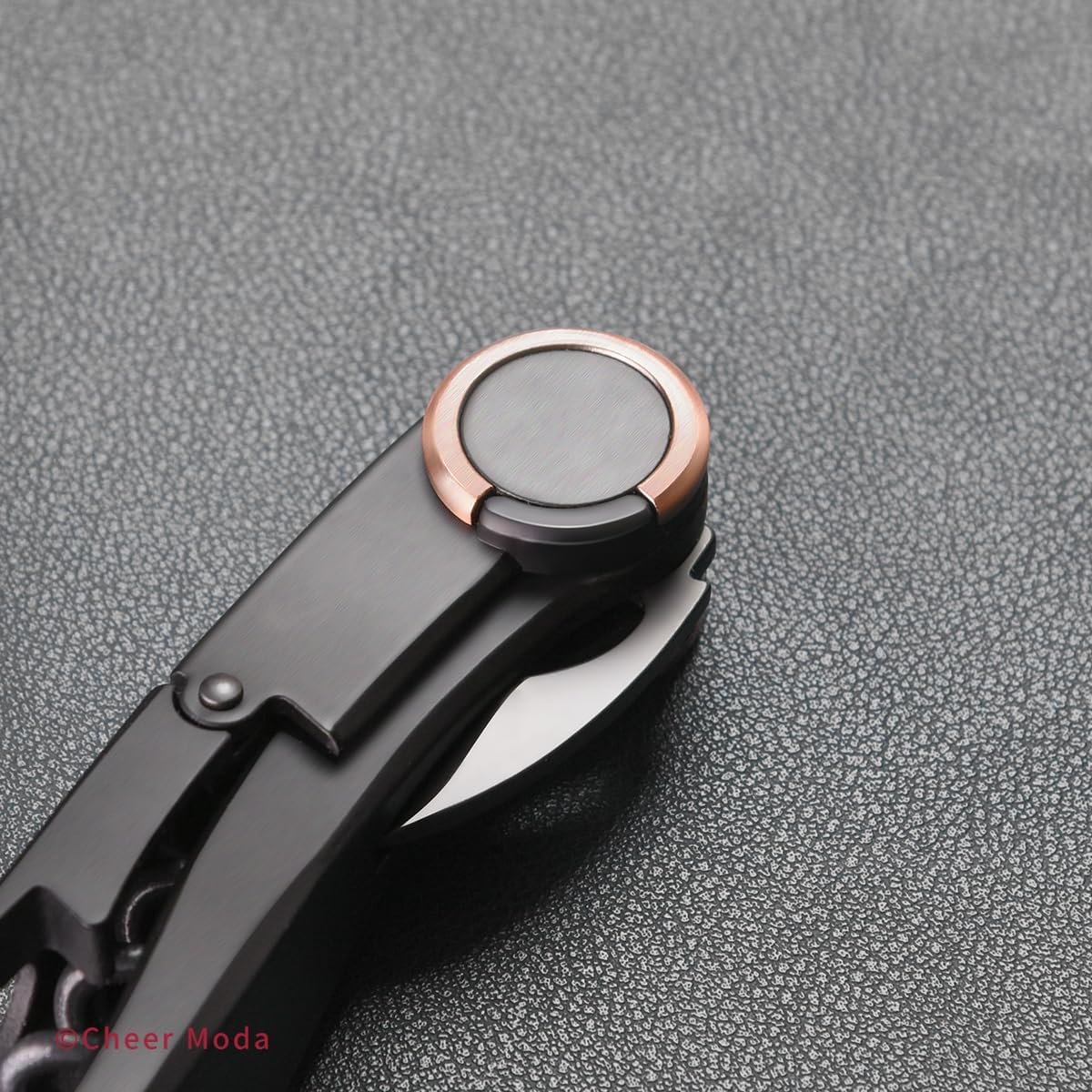 CHEER MODA Libellule Sommelier Corkscrew, Zinc Alloy, L127.5mm, Black-Bronze