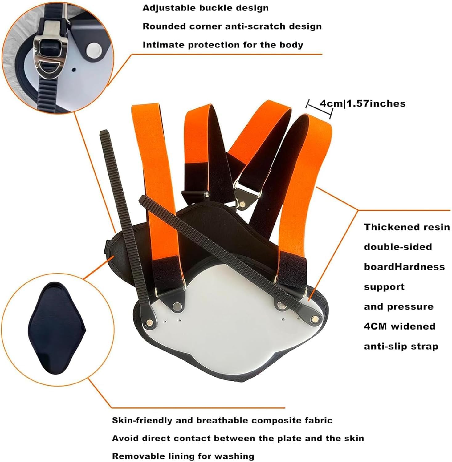 Tutore Ortopedico per Petto Carenato, Ortesi Toracica Regolabile per Torace A Piccione, Tutore per Depressione Toracica, Design Antiscivolo Regolabile, per Torace A Piccione X~Small