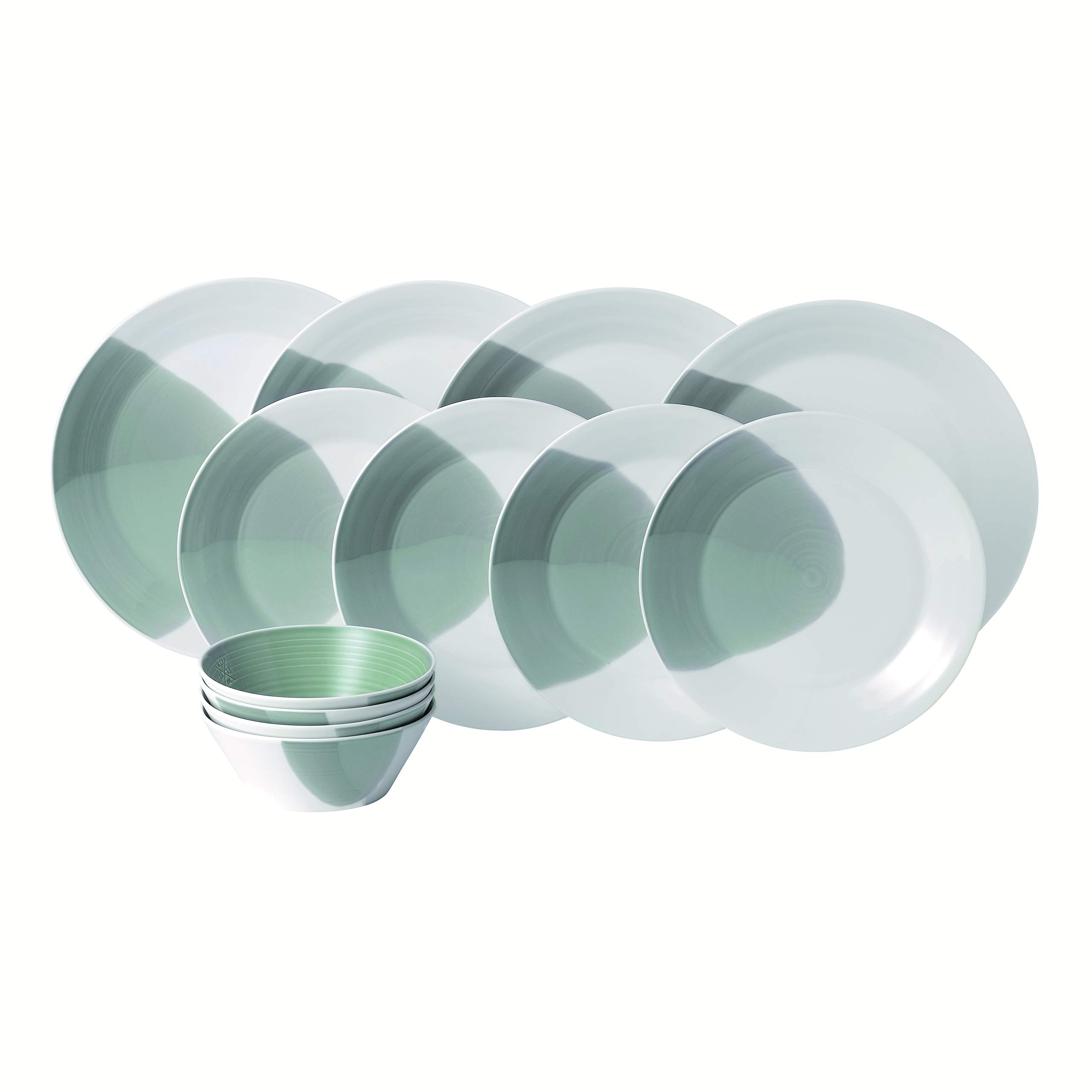 Royal Doulton Green 1815 Signature 12-Piece Dinnerware Set, Blue