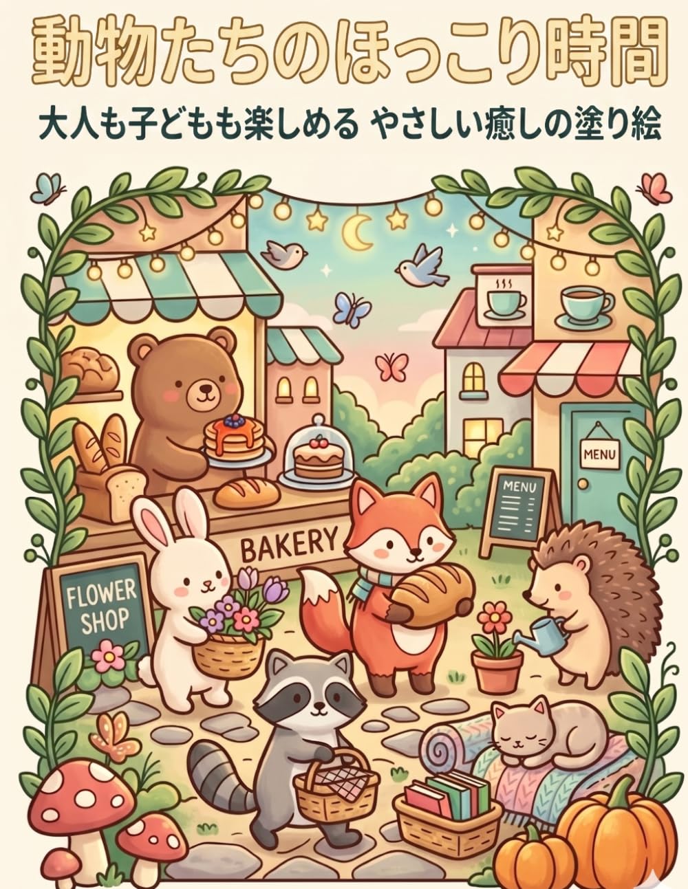 動物たちのほっこり時間: 大人も子どもも楽しめる やさしい癒しの塗り絵