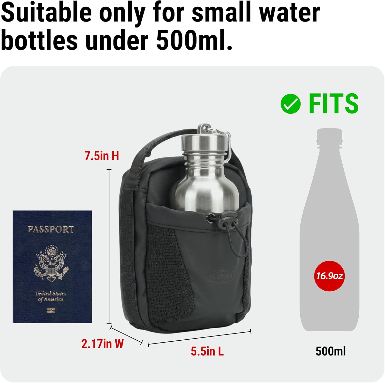 Magnetic Gym Bag with Anti-Theft Design, RFID-Blocking Anti-Theft Crossbody Bag for Men & Women, N52 Strong Magnets Clip to Racks/Golf Carts, Water-Resistant Travel/Daily use Crossbody Bag