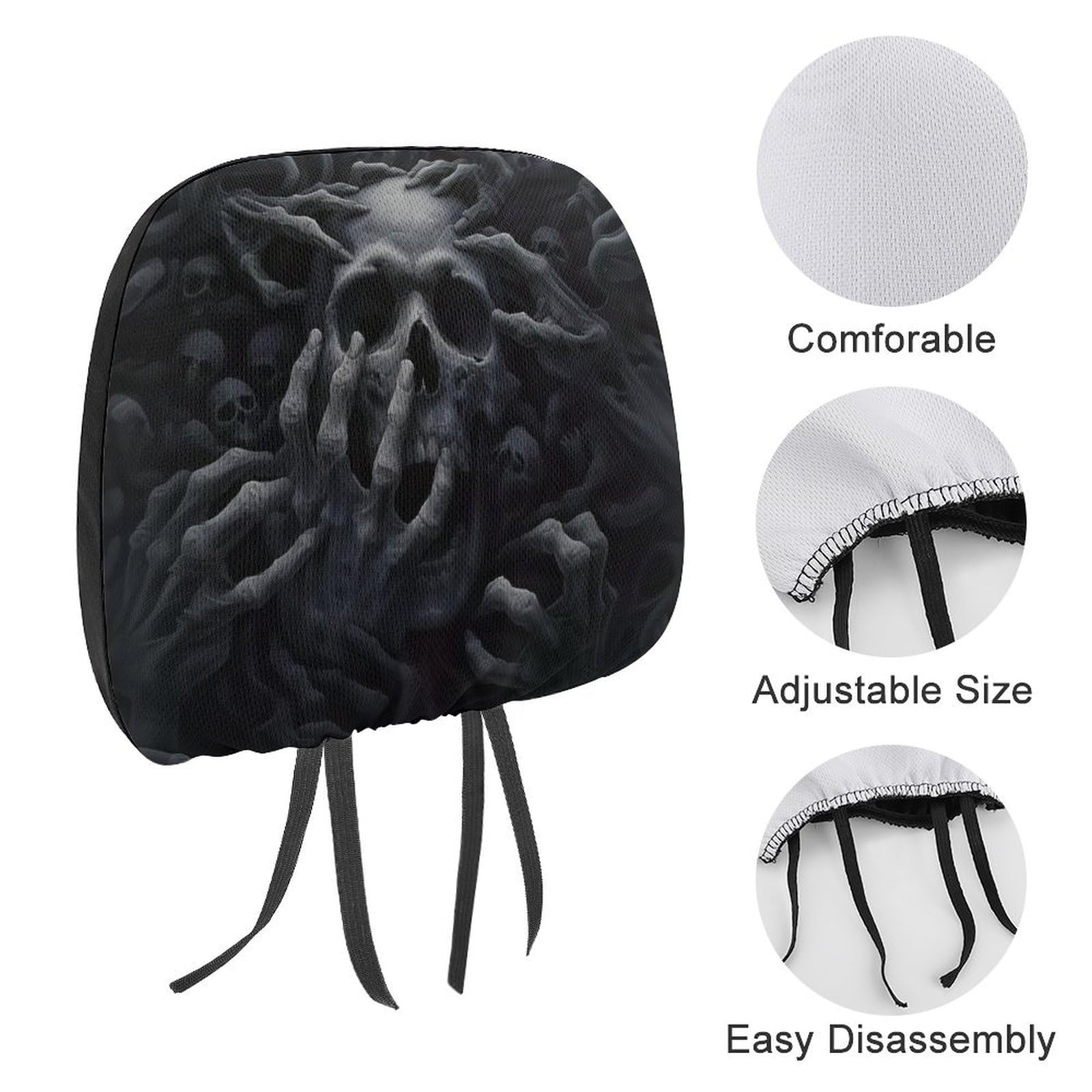 Housse D'appuie-tête Pour Voiture - 2 Pièces Protège-Tête