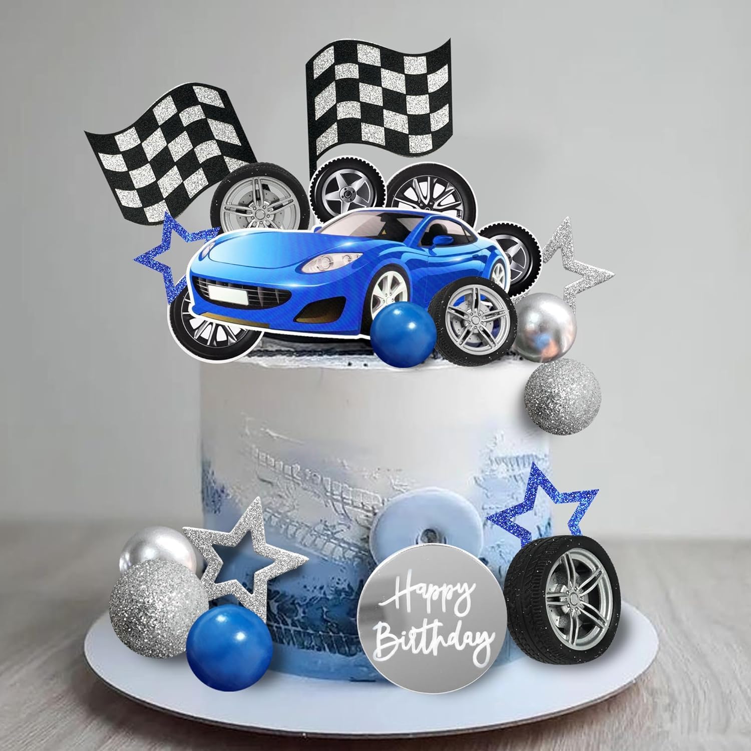 Sportauto Tortenaufleger Party Deko Personalisiert Happy