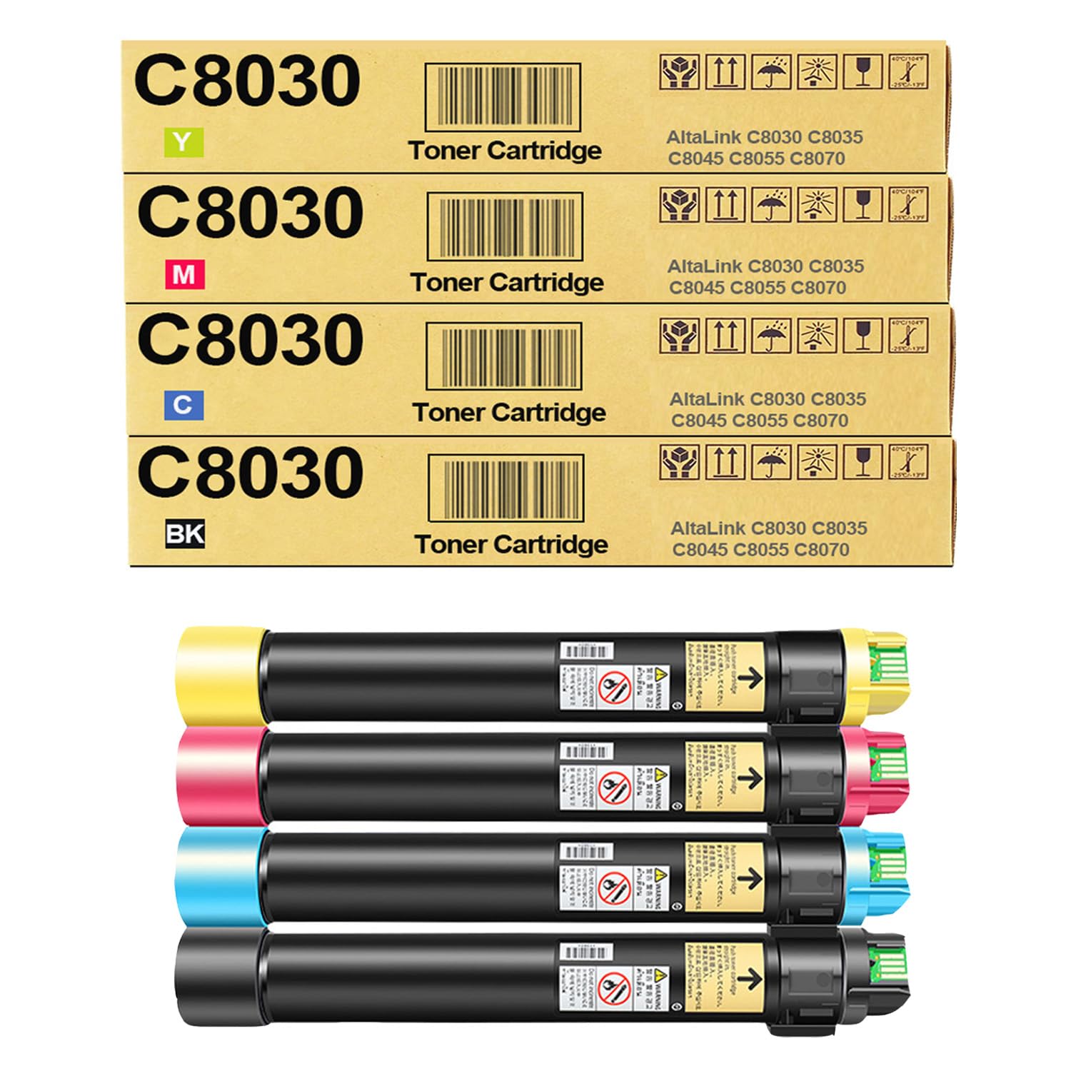 ASANSH Remanufactured 006R01697 006R01698 006R01699 006R01700 Toner Cartridge Use for AltaLink C8030 C8035 C8045 C8055 C8070 Printers (4-Pack)