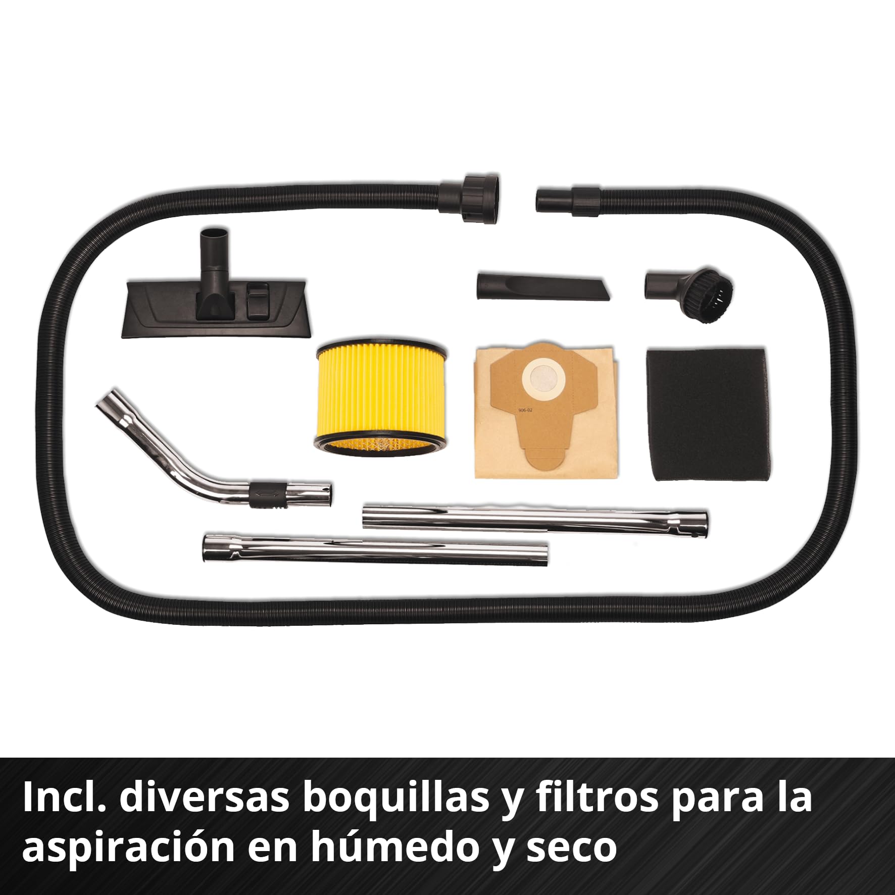 Einhell Aspirador en seco y húmedo con batería TE-VC 36/25 Li S-Solo