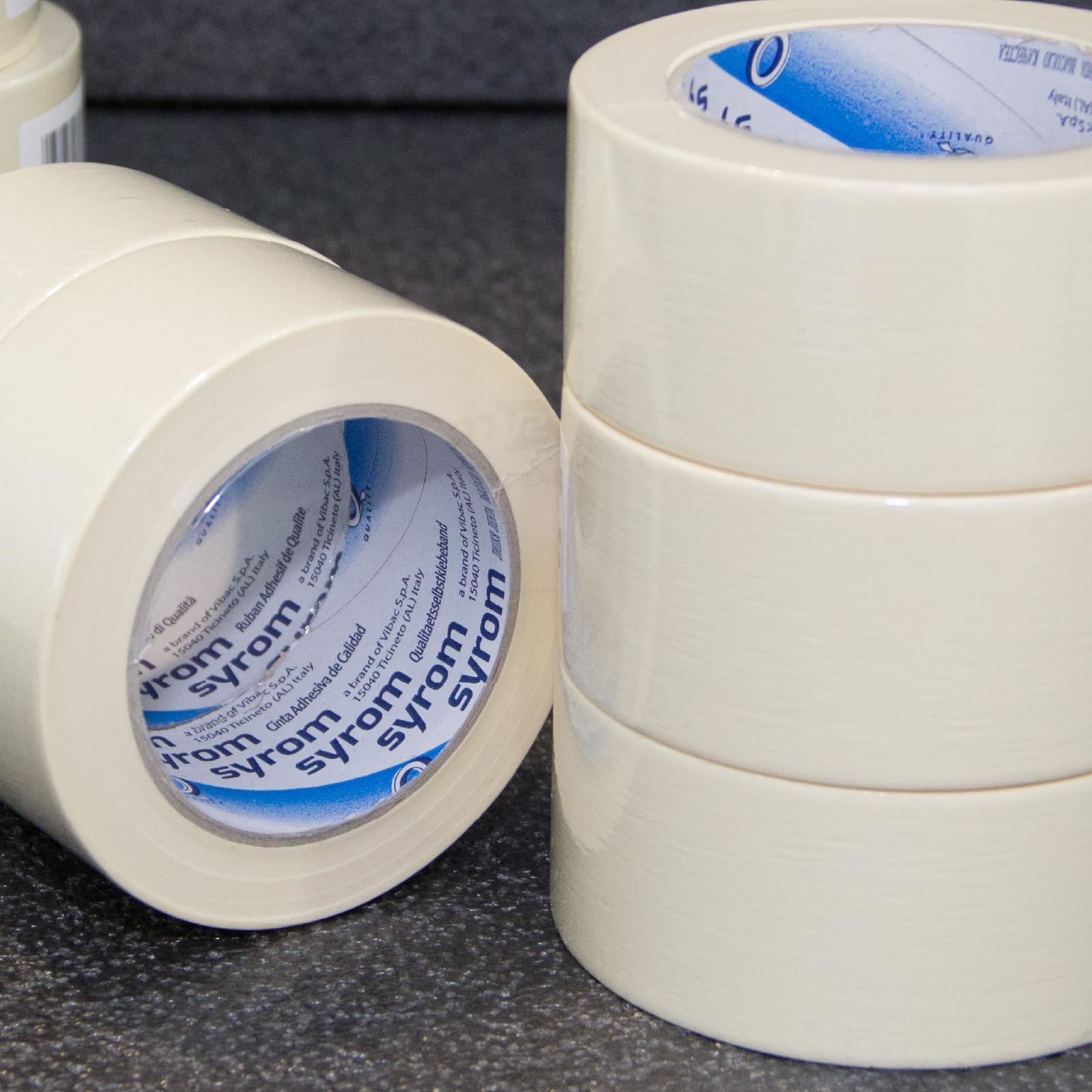 Nastro Adesivo in Carta Kraft 50 mm x 50 m - Imballaggio e Chiusura Cartoni, Adesione Duratura per Spedizioni, Magazzino e Traslochi, 36 Rotoli
