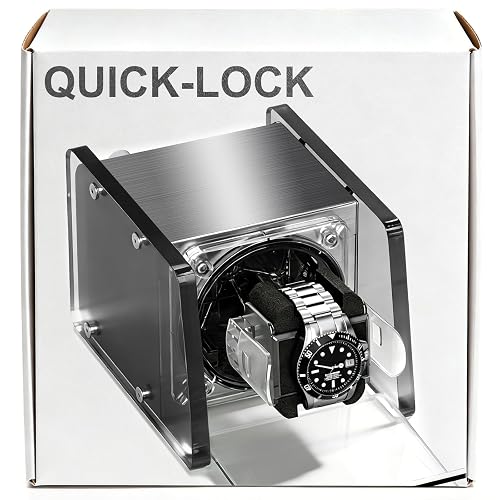Crystal Acrylic Single or Dual Watch Winder for Automatic Watches,