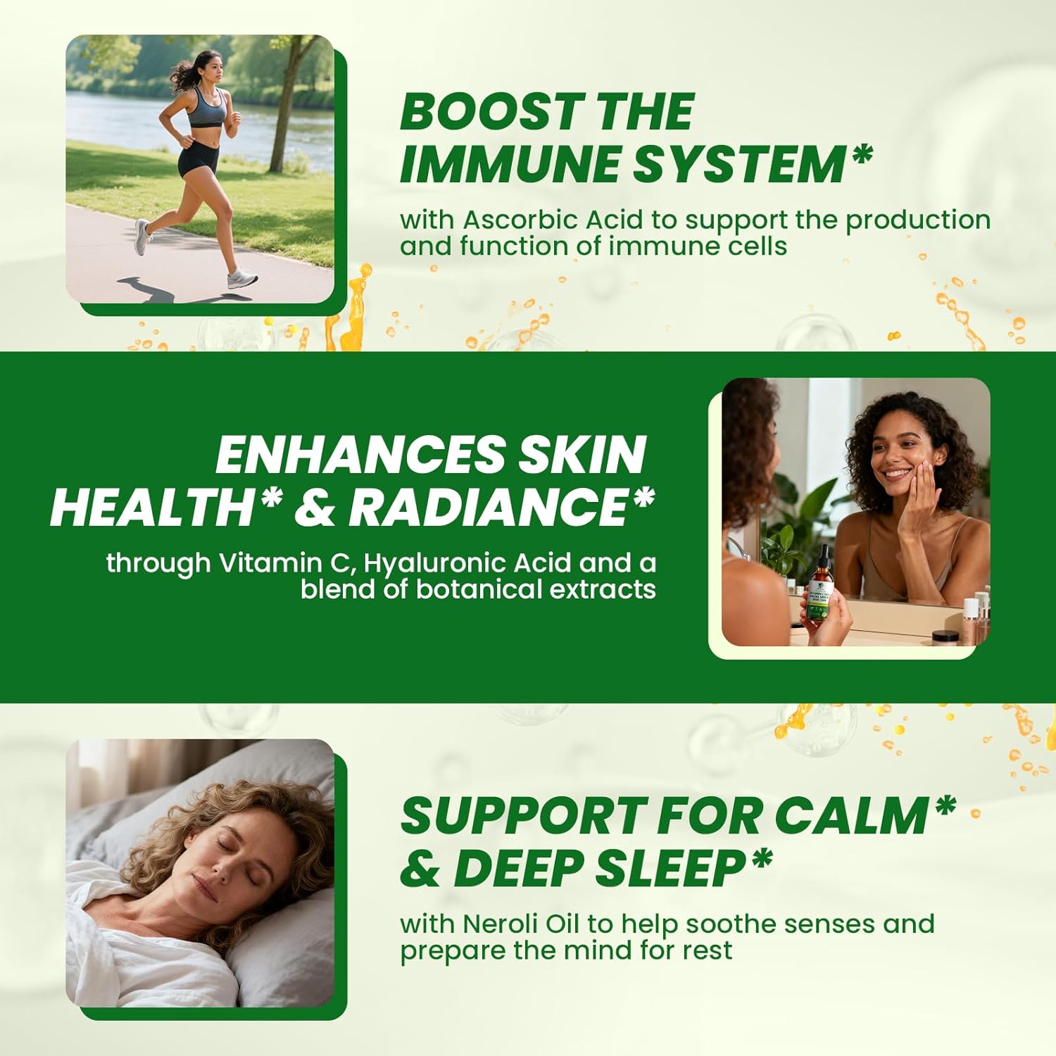 Lukaree Vitamin C Serum for Face – Brightening Vitamina C Facial Serum with Sodium Hyaluronate | Evens Skin Tone & Smooths Fine Lines | Antioxidant-Rich Beauty Product for All Skin Types,1 Fl Oz - Image 4